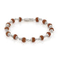 925 Silver Rudraksh Bracelet for Men and Women, 6.5 MM Beads, Unisex Design, Spiritual Accessory, Daily Wear, Gift (Rudraksh Bracelet)