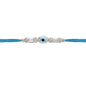 Original Silver Evil Eye Rakhi for Brother | Blue & White Multicolor Handwoven Thread | Traditional Raksha Bandhan Bracelet | Gift for Bhai