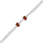 925 Silver 2 Rudraksh Beads Rakhi Bracelet for Men | Adjustable Cable Link Silver Bracelet | Spiritual Raksha Bandhan Gift | Designer Rudraksh Bracelet