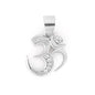 925 Sterling Silver OM Pendant for Men & Women | Cubic Zirconia Studded Om Symbol | BIS Hallmarked | Religious Spiritual Pendant | Daily Wear Jewellery | Made in India