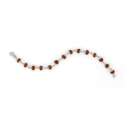 925 Silver Rudraksh Bracelet for Men and Women, 6.5 MM Beads, Unisex Design, Spiritual Accessory, Daily Wear, Gift (Rudraksh Bracelet)