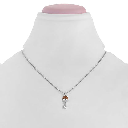 925 Silver Rudraksh Pendant for Men & Women | Natural Rudraksha Bead 7.5 MM | Lightweight Religious Pendant | Silver Finish | Daily Wear | Bead Cap & Dangle